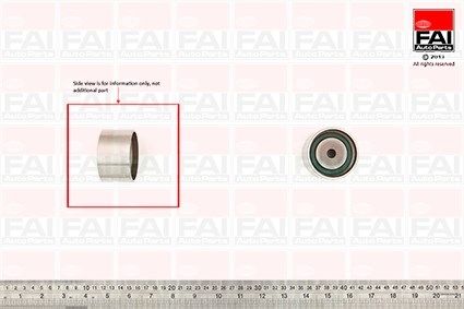 FAI AUTOPARTS Паразитный / Ведущий ролик, зубчатый ремень T9505